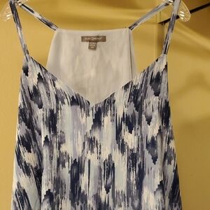 PEACE & Pearls Navy and White Summer Top 2X